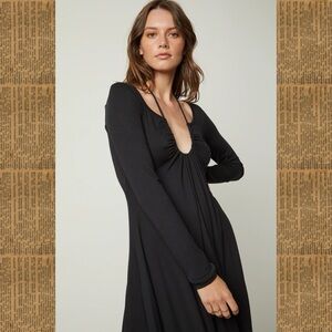 nwt! velvet jules black maxi dress